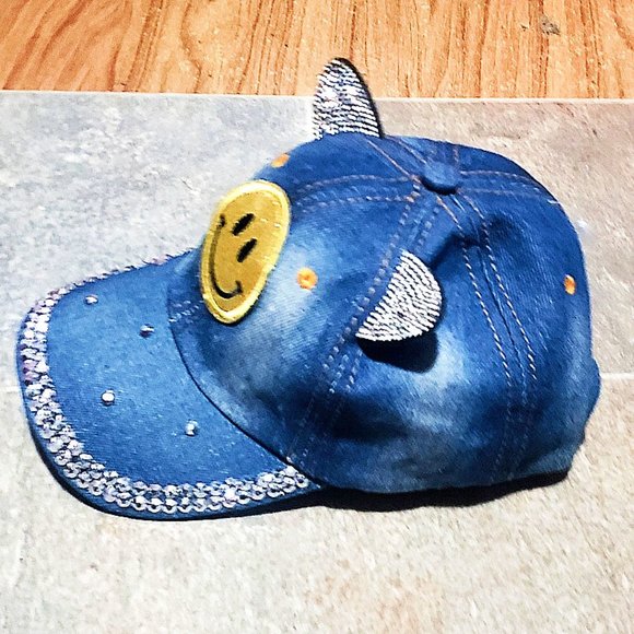 Kitty Ears Denim Cap - Picture 2 of 2